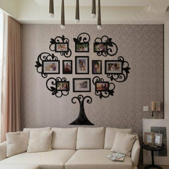 3D Family Tree Photo Picture Frame Collage Wall Stickers Art Home Decor