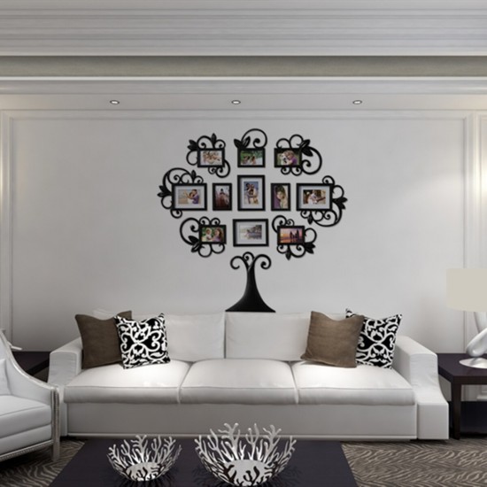 3D Family Tree Photo Picture Frame Collage Wall Stickers Art Home Decor