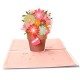 3D Mothers Day Cards Best Mom Flower Basket Paper Invitation Greeting Cards Anniversary Birthday Card Gifts for Mother Mom