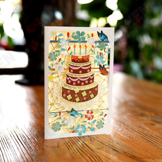 3D Vintage Creative Greeting Cards Birthday Gift Decoration Card Greeting Card