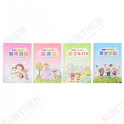 4 Types Practice Writing Paste Numbers Letters Painting Arithmetic Exercise Book 4 Types Practice Writing Paste Numbers Letters Painting Arithmetic Exercise Book