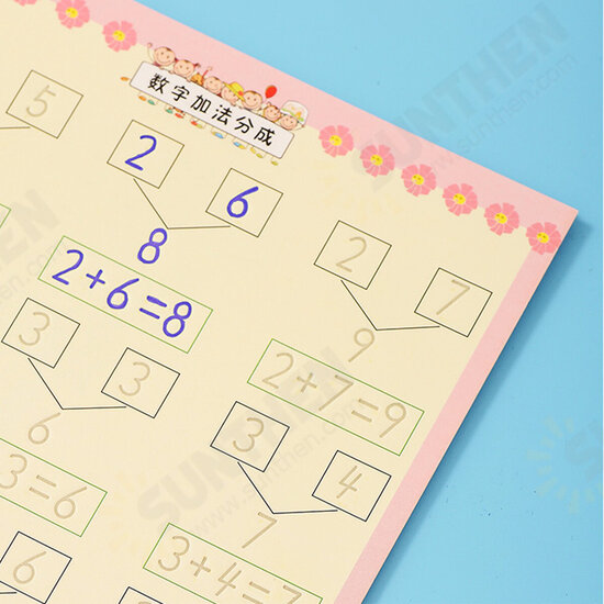 4 Types Practice Writing Paste Numbers Letters Painting Arithmetic Exercise Book 4 Types Practice Writing Paste Numbers Letters Painting Arithmetic Exercise Book