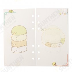 40 Sheets A6/A5 Colorful Spiral Notebook Inner Pages 6 Holes Loose Leaf Binder Paper 40 Sheets A6/A5 Colorful Spiral Notebook Inner Pages 6 Holes Loose Leaf Binder Paper