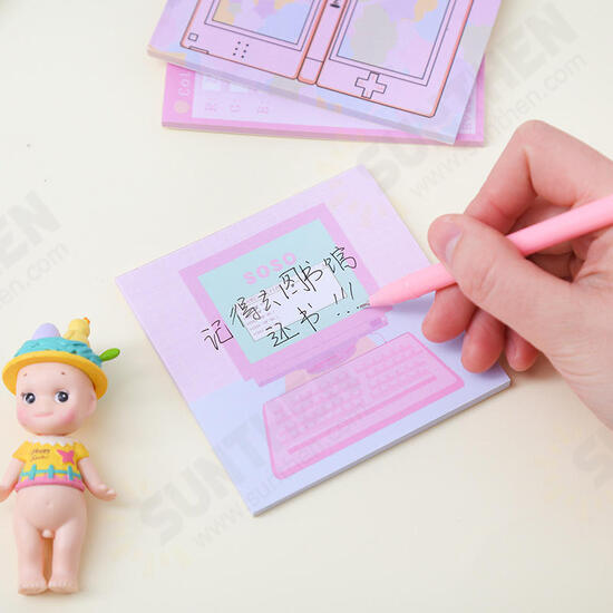 6 Pcs/pack Colorful Sticky Notes Cartoon Love Game Pad Sticky Memo Notes Gift Stationery Office Sticker School Supplies