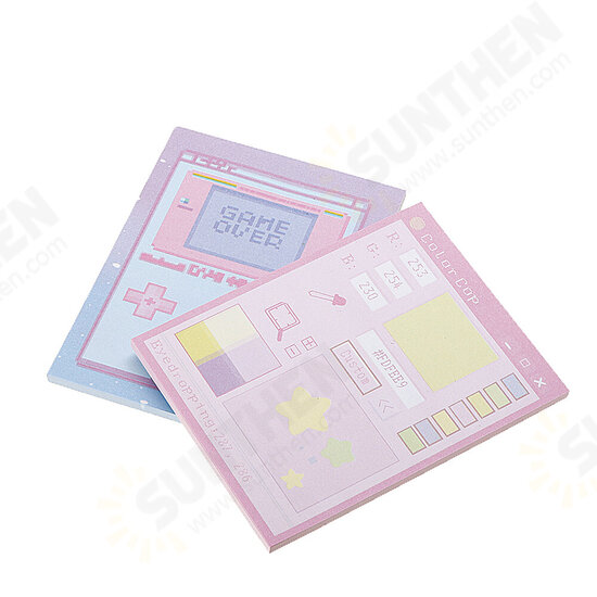 6 Pcs/pack Colorful Sticky Notes Cartoon Love Game Pad Sticky Memo Notes Gift Stationery Office Sticker School Supplies