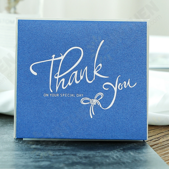 6Pcs Paper Thank You Greeting Cards Gift Decoration Card Greeting Card