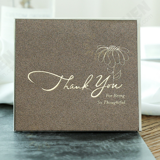 6Pcs Paper Thank You Greeting Cards Gift Decoration Card Greeting Card