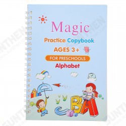 8pcs Magic Practice Copybook for Kids Chanarily English Magic Calligraphy Reusable Handwriting Copybook Writing Practice Book with Magic Pens 8pcs Magic Practice Copybook for Kids Chanarily English Magic Calligraphy Reusable Handwriting Copybook Writing Practice Book with Magic Pens