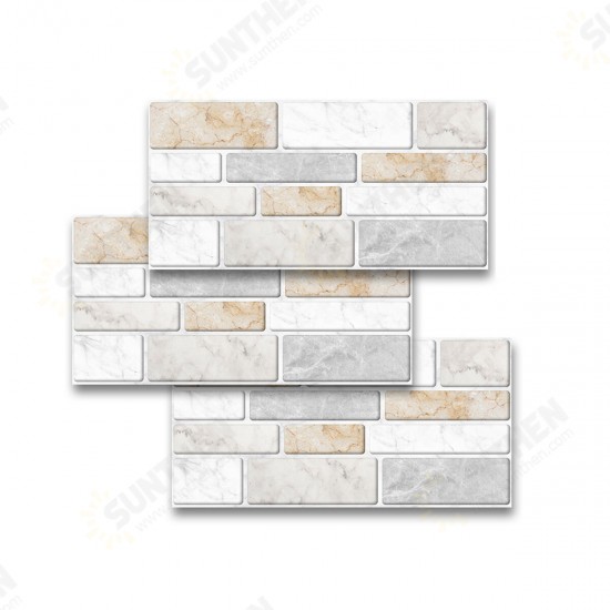 9/27/54pcs Warm Marble Tile Wall Stickers Self-adhesive Wall Paper DIY Home Decor