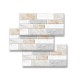 9/27/54pcs Warm Marble Tile Wall Stickers Self-adhesive Wall Paper DIY Home Decor