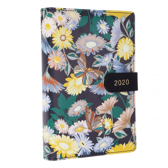 A5 2020 Theme Notebook Weekly Monthly Journal Planner Diary Scheduler Study Business Notebook With Storage Bag School Office Supplies