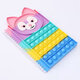 A5 40 Push Up Notebook Silicone Stress Relief Bubble Diary Book for Students Adults Office School