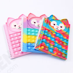 A5 40 Push Up Notebook Silicone Stress Relief Bubble Diary Book for Students Adults Office School A5 40 Push Up Notebook Silicone Stress Relief Bubble Diary Book for Students Adults Office School