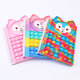 A5 40 Push Up Notebook Silicone Stress Relief Bubble Diary Book for Students Adults Office School