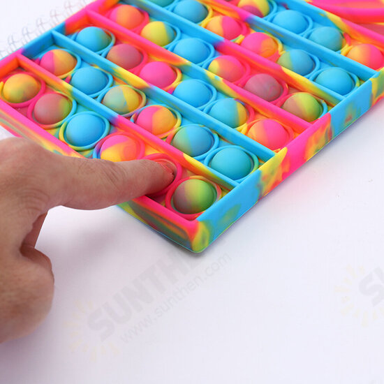 A5 40 Push Up Notebook Silicone Stress Relief Bubble Diary Book for Students Adults Office School