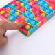 A5 40 Push Up Notebook Silicone Stress Relief Bubble Diary Book for Students Adults Office School