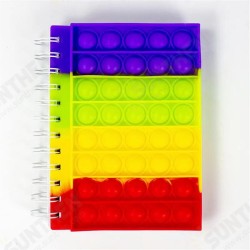 A5 Decompression Notepad Sensory Bubble Fidget Toys Press Silicone Cover Notebook Term Begin Stationery Gifts Memo Student Supplies A5 Decompression Notepad Sensory Bubble Fidget Toys Press Silicone Cover Notebook Term Begin Stationery Gifts Memo Student Supplies