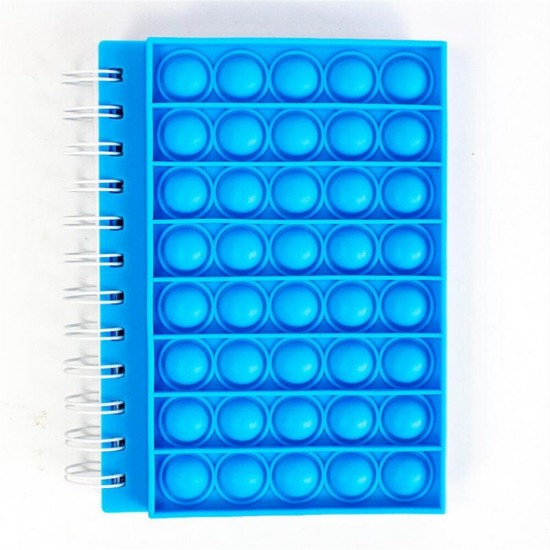 A5 Decompression Notepad Sensory Bubble Fidget Toys Press Silicone Cover Notebook Term Begin Stationery Gifts Memo Student Supplies