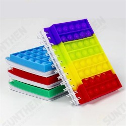 A5 Decompression Notepad Sensory Bubble Fidget Toys Press Silicone Cover Notebook Term Begin Stationery Gifts Memo Student Supplies A5 Decompression Notepad Sensory Bubble Fidget Toys Press Silicone Cover Notebook Term Begin Stationery Gifts Memo Student Supplies