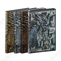 A5 Embossed Dragon Metal Three-Dimensional Diary Notebook Record Book Travel Diary Hand Book Birthday Gift Office Stationery A5 Embossed Dragon Metal Three-Dimensional Diary Notebook Record Book Travel Diary Hand Book Birthday Gift Office Stationery