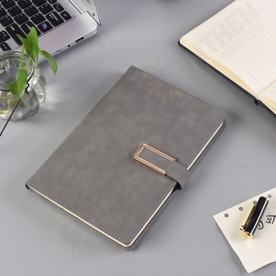 A5 Thickened 80g Notebook Simple Design Fabric with Magnetic Buckle Handbook Writing Notebook For Office Business