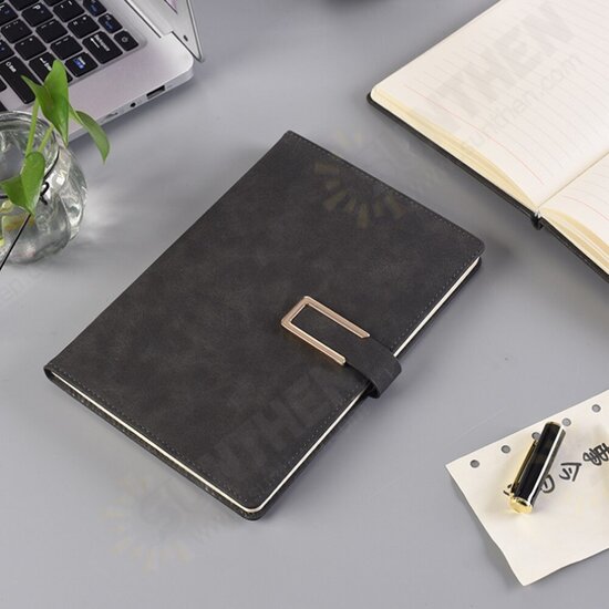 A5 Thickened 80g Notebook Simple Design Fabric with Magnetic Buckle Handbook Writing Notebook For Office Business