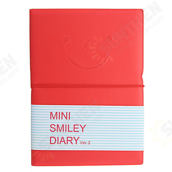 Candy Colors Charming Smiley Paper Diary Notebook Memo Book leather Note Pads Stationery Pocketbook