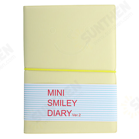 Candy Colors Charming Smiley Paper Diary Notebook Memo Book leather Note Pads Stationery Pocketbook