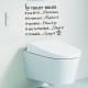 DIY Toilet Rules Bathroom Toilet Wall Sticker Vinyl Art Decals Home Office Decoration