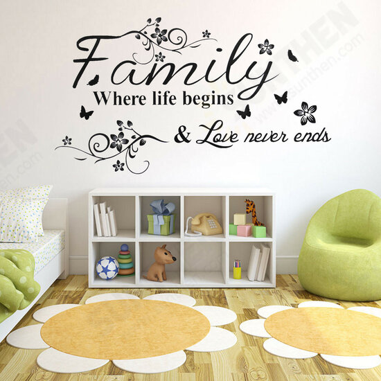 DIY Wall Stickers English Proverb Wallpaper Wall Decal Home Living Room Office Wall Decor