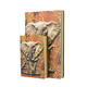 European elephant relief retro notebook gift book PU travel gift 8yue