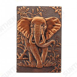 European elephant relief retro notebook gift book PU travel gift 8yue European elephant relief retro notebook gift book PU travel gift 8yue