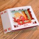 G2060W Creative 3D Mother's Day Greeting Cards Paper Carving Handmade Cards Box Anniversary Birthday Card Gifts for Mother Mom