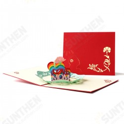 GFM2050R 3D Mother's Day Greeting Cards I Love Mom Flower Heart-shape Paper Handmade Anniversary Birthday Card Gifts for Mother Mom GFM2050R 3D Mother's Day Greeting Cards I Love Mom Flower Heart-shape Paper Handmade Anniversary Birthday Card Gifts for Mother Mom