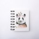 Kawaii Cute Animal Cartoon Rollover Coil Carry Mini Portable Notebook Pocket Notepad School Office Stationery Supplies for students