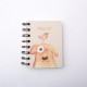 Kawaii Cute Animal Cartoon Rollover Coil Carry Mini Portable Notebook Pocket Notepad School Office Stationery Supplies for students