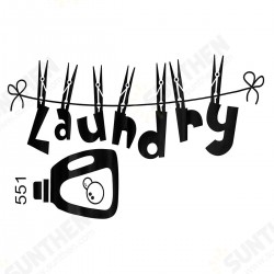 Laundry Room Wall Sticker PVC Waterproof Removable Wall Sticker Painting Home Decor Laundry Room Wall Sticker PVC Waterproof Removable Wall Sticker Painting Home Decor