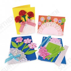 M1418 DIY Handmade Mother's Day Greeting Card Set Flower Paper Anniversary Birthday Thanksgiving Cards Gifts for Women Mother Mom M1418 DIY Handmade Mother's Day Greeting Card Set Flower Paper Anniversary Birthday Thanksgiving Cards Gifts for Women Mother Mom