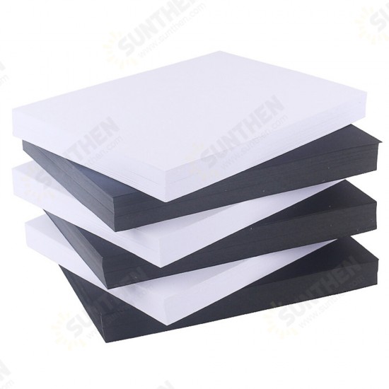 100Pcs A4 White/Black Thick Cardboard 120g Business Card Paper Painting Hard Paper Drawing Art for Students Office