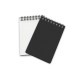 Erasable Notebook A7 Smart Paper APP Cloud Backup Portable Diary Office School Black +White Cover 2PCS