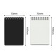 Erasable Notebook A7 Smart Paper APP Cloud Backup Portable Diary Office School Black +White Cover 2PCS