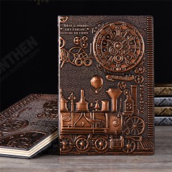 Relief Retro Notebook A5 Machine Theme Vintage Hardcover Diary Notebook Gift Stationery Writing Business Office Gift Notepad Relief Retro Notebook A5 Machine Theme Vintage Hardcover Diary Notebook Gift Stationery Writing Business Office Gift Notepad