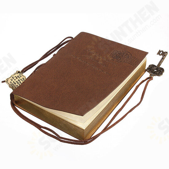 Retro Leather Classic String Key Blank Diary Journal Notebook