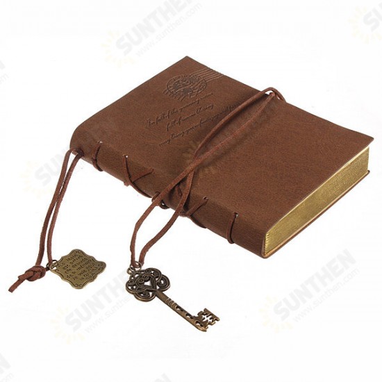 Retro Leather Classic String Key Blank Diary Journal Notebook