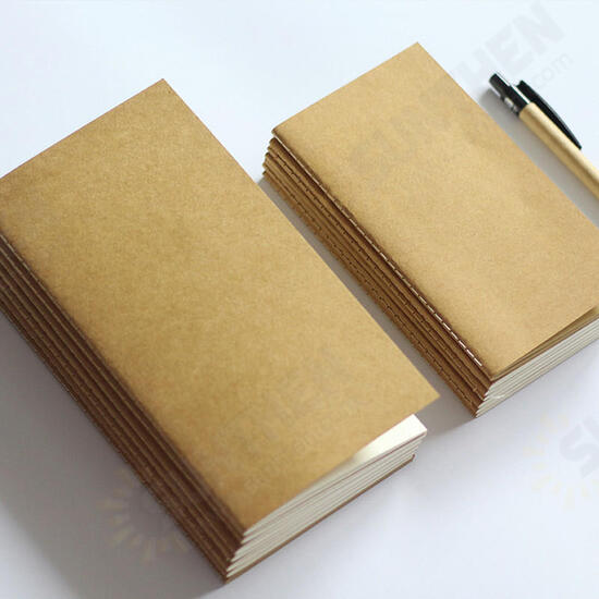 Standard Kraft Paper Notebook Blank Dot Grid Notepad Diary Journal Planner Organizer Filler Paper