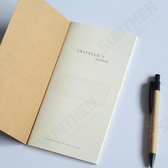 Standard Kraft Paper Notebook Blank Dot Grid Notepad Diary Journal Planner Organizer Filler Paper