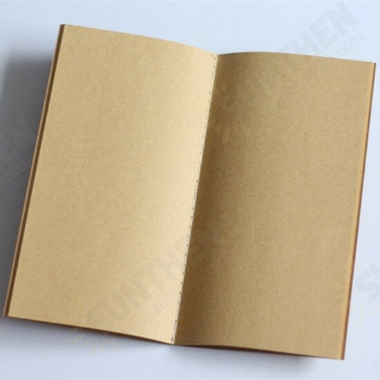 Standard Kraft Paper Notebook Blank Dot Grid Notepad Diary Journal Planner Organizer Filler Paper