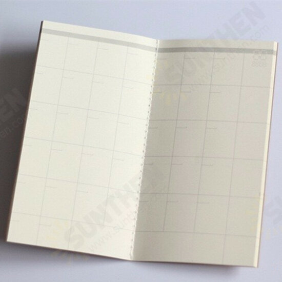 Standard Kraft Paper Notebook Blank Dot Grid Notepad Diary Journal Planner Organizer Filler Paper