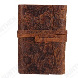 Thick Genuine Leather Journal Book 400 Pages Blank Paper Notebook Kraft Notepad Gift School Office Supplies 165mm*115mm*40mm Thick Genuine Leather Journal Book 400 Pages Blank Paper Notebook Kraft Notepad Gift School Office Supplies 165mm*115mm*40mm