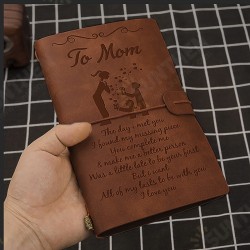 Vintage Leather Back Sketch Book Handmade Journal Notebook Diary Hand Account To My Wife&Mom&Husband&Daughter Vintage Leather Back Sketch Book Handmade Journal Notebook Diary Hand Account To My Wife&Mom&Husband&Daughter